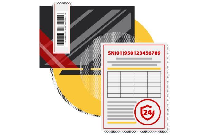 Warranty goods accounting by serial numbers