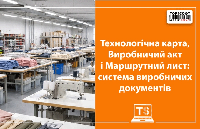 Технологічна карта, Виробничий акт і Маршрутний лист: система виробничих документів
