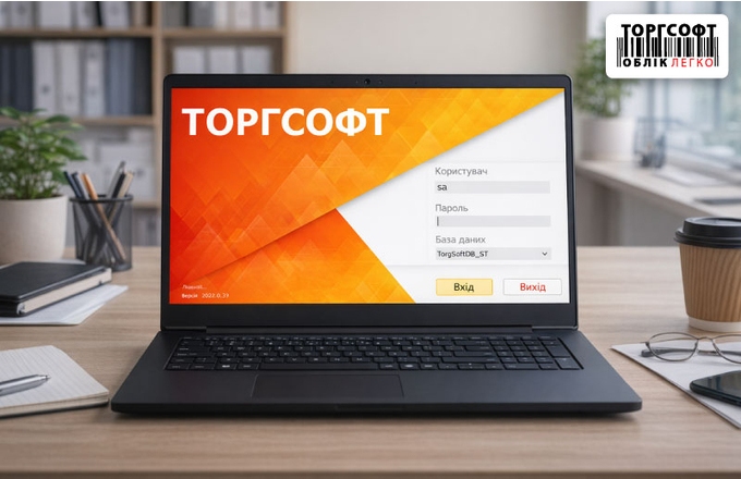Main elements of the Torgsoft interface: standard buttons, filters, sorting