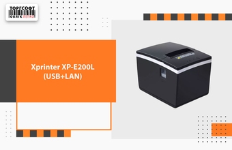 Xprinter XP-E200L (USB+LAN) огляд та підключення