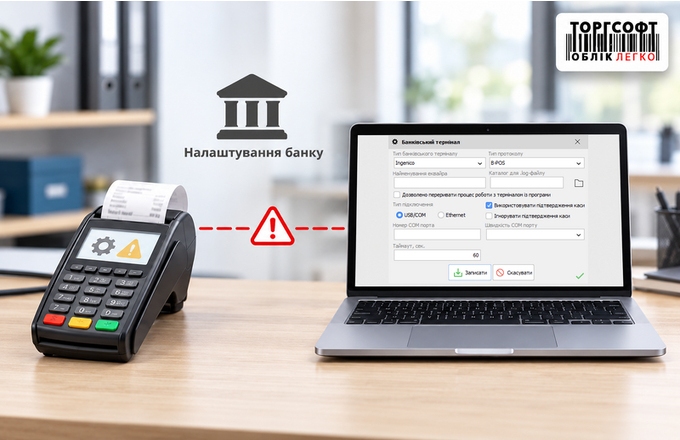 The terminal is not prepared by the bank to work with Torgsoft: how to check this before setting up the cash register