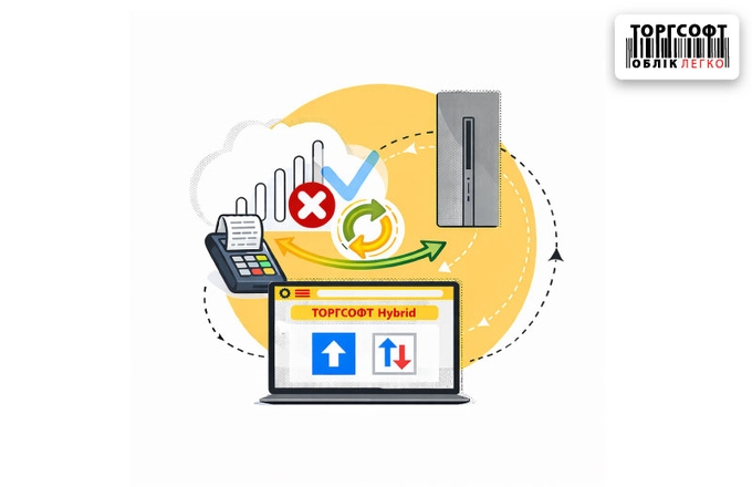 Torgsoft Hybrid: check synchronization and offline work