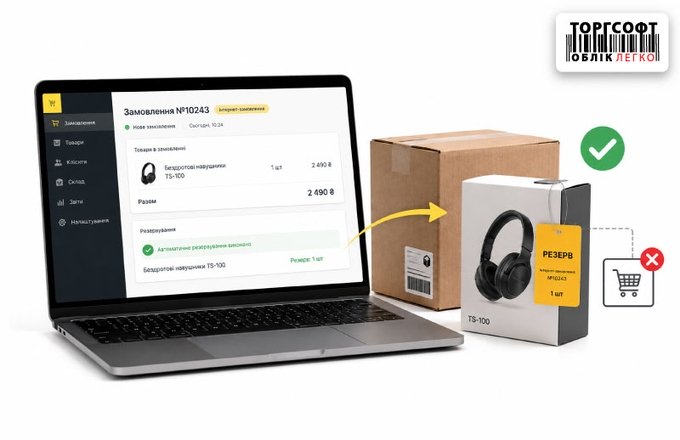 Automatic reserve of online orders: how to avoid selling a product twice