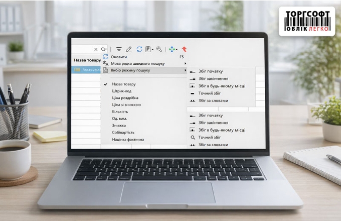 Working with lists: quick search in tables (Ctrl+F) and search conditions