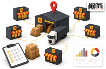 Distribution of merchandise receipts by retail outlets: how to quickly deliver goods from the central warehouse