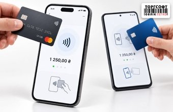 Оплата карткою через смартфон у мобільному додатку Торгсофт: Tap to Pay і tapXPhone