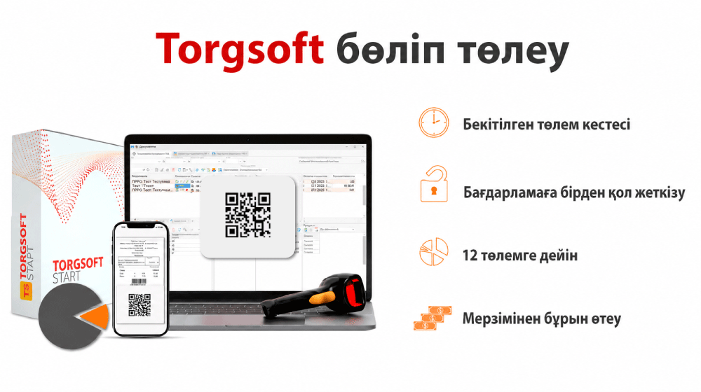 Бағдарламаны немесе опцияны сатып алу қызметі - Torgsoft бөліп төлеу арқылы