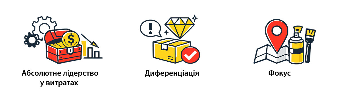 Choose one of the three basic strategies