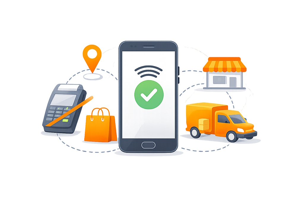A convenient solution for mobile trade and delivery
