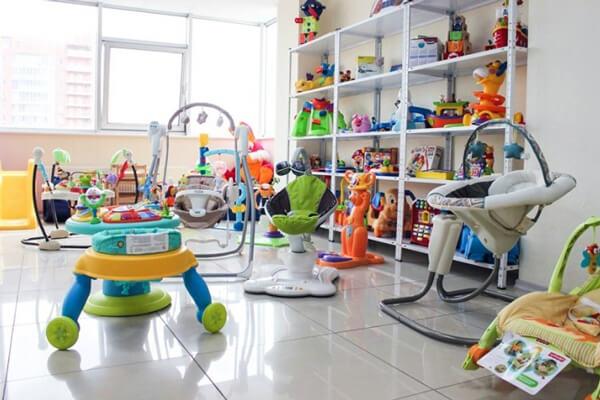 Балаларға арналған жалға берілетін тауарлардың ассортименті