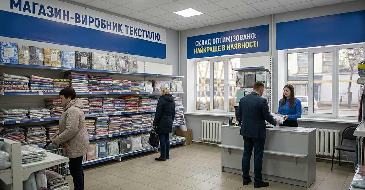 Запорожьедегі тоқыма дүкені табысты қалай сақтап қалды