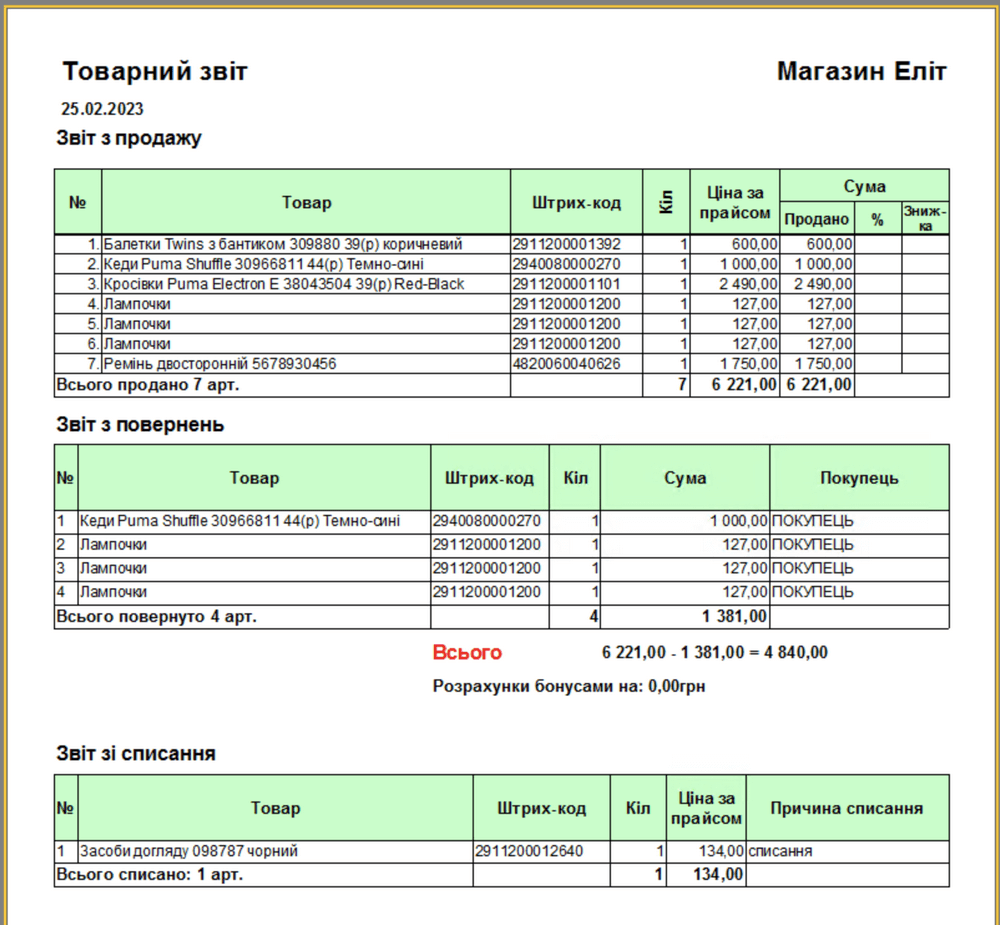 Қайтару есебі