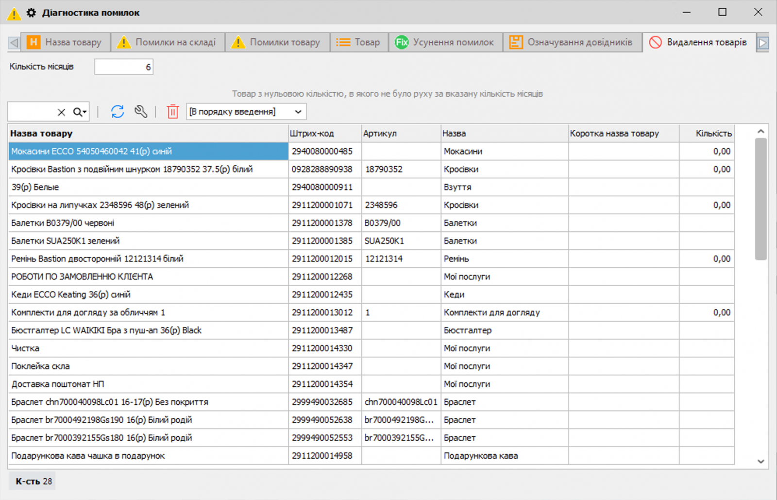 Діагностика помилок