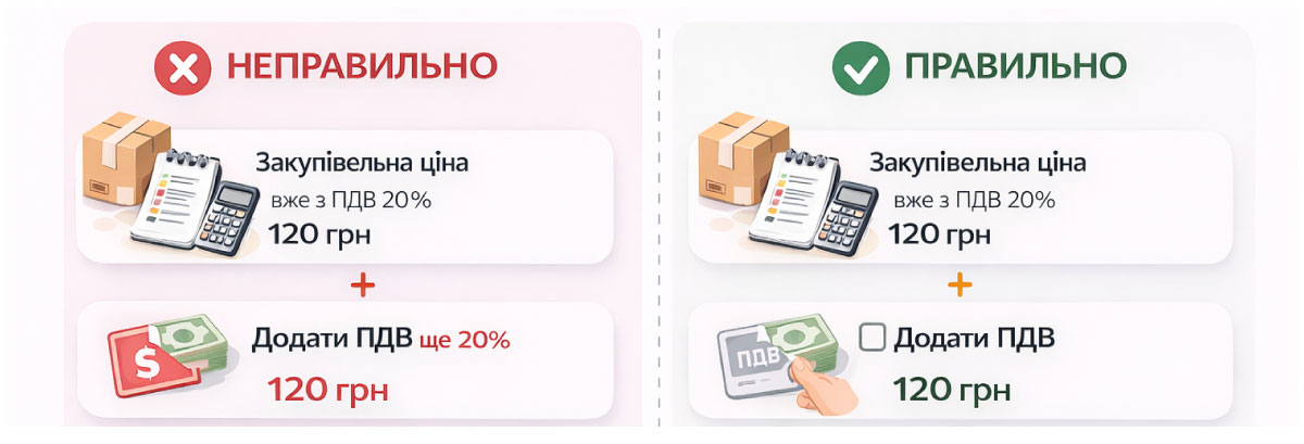 1. Utilizarea simultană a % de adaos comercial și a sumei adaosului comercial