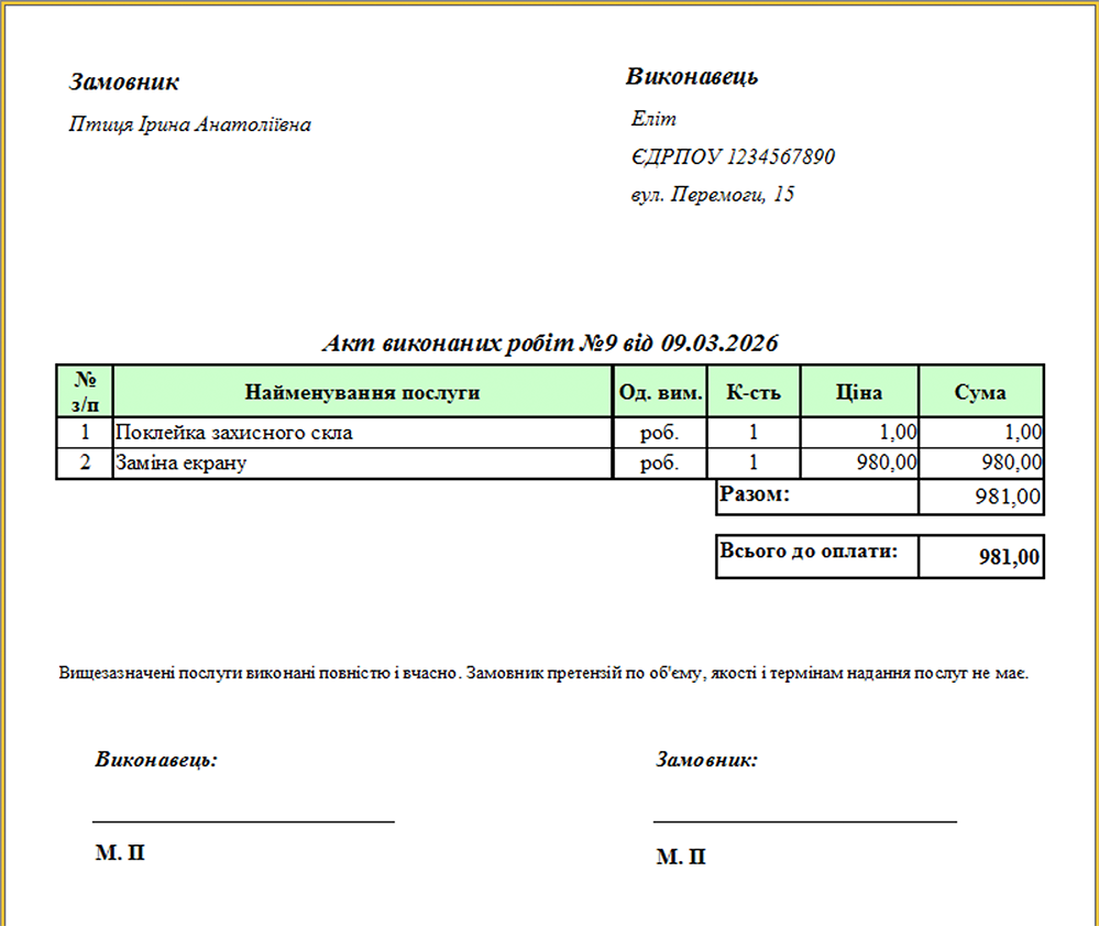 Nuanță privind unitățile de măsură ale serviciilor