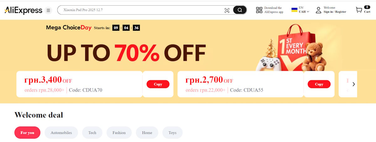 Reduceri pe AliExpress de Ziua Cumpărăturilor 11.11