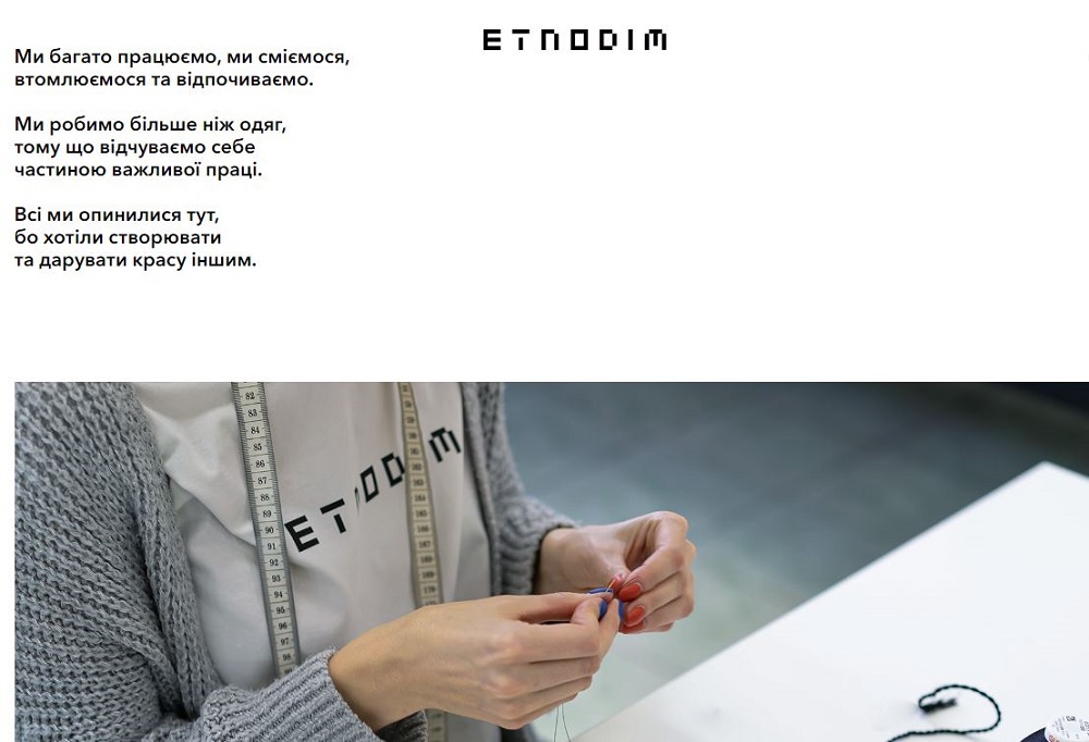 Brandul ucrainean de &icirc;mbrăcăminte brodată Etnodim