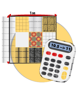 Метричні характеристики товару: калькулятор плиток