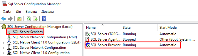 SQL Server Services